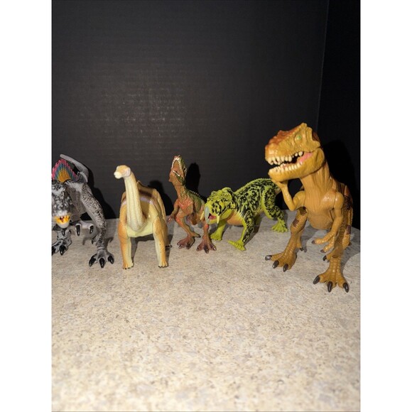 Lot Of 7 Mattel Jurassic World Park Dinosaur Figure Toys Random Lot - Picture 3 of 5
